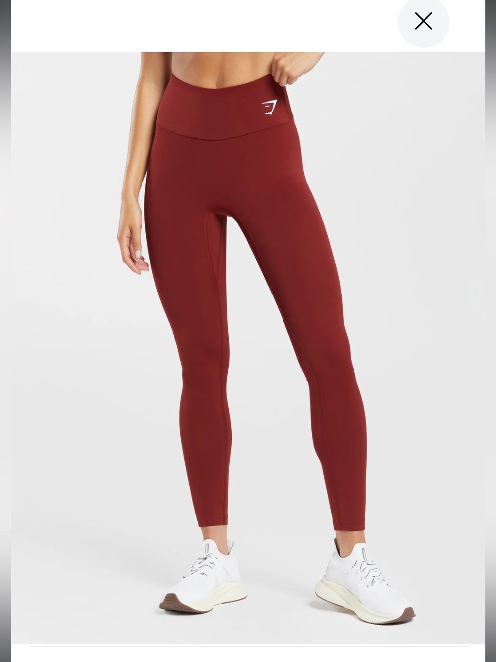 Gymshark Training Leggings Size Medium in Spiced Red